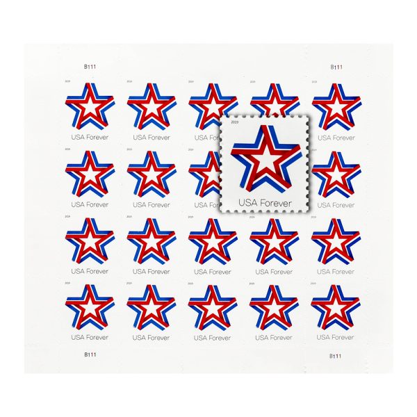 2019 USA Star Ribbon Forever Stamps - Image 2
