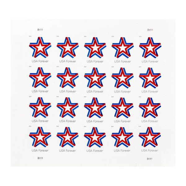2019 USA Star Ribbon Forever Stamps - Image 3