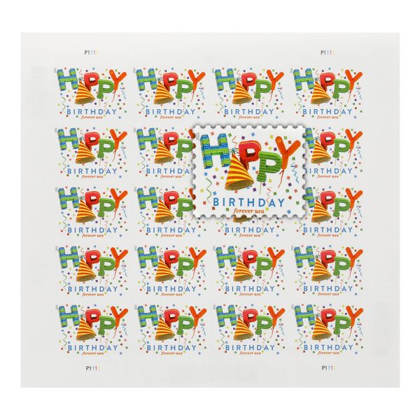 US 2021 Happy Birthday Stamps Forever - Image 2