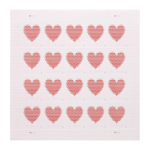 2020 US Made of Hearts Forever First-Class Postage Stamps Wedding - Image 3