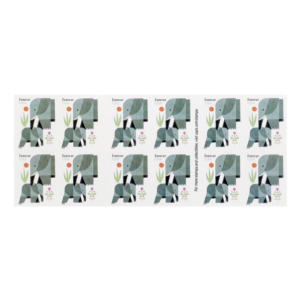 2022 US Elephants First Class Forever Stamps - Image 2
