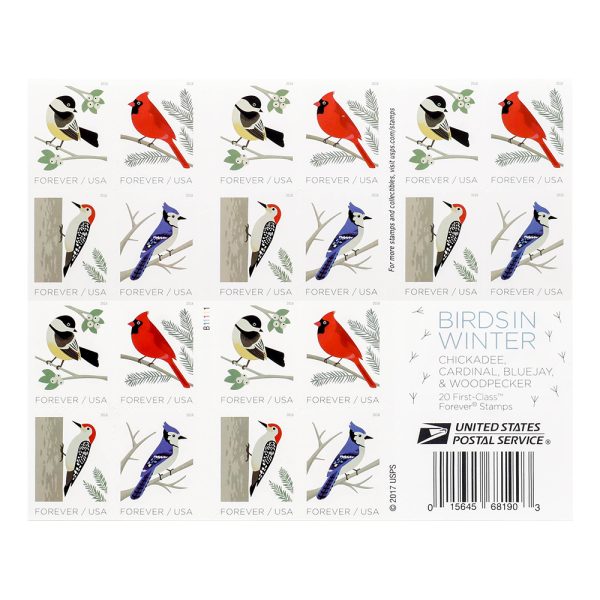 2018 US First-Class Forever Stamp – Birds in Winter - Image 3